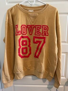 NWT Lover 87 Swiftie Sweatshirt by Exist, Chiefs Colors, Size Medium
